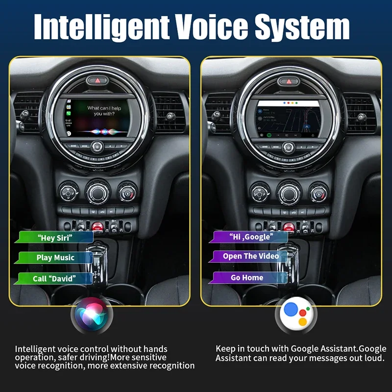 Smart Box Wireless CarPlay For BMW MINI F55 F56 EVO 2018-2020 Decoder Android Auto Mirror AirPlay Car Play Support Rear Camera