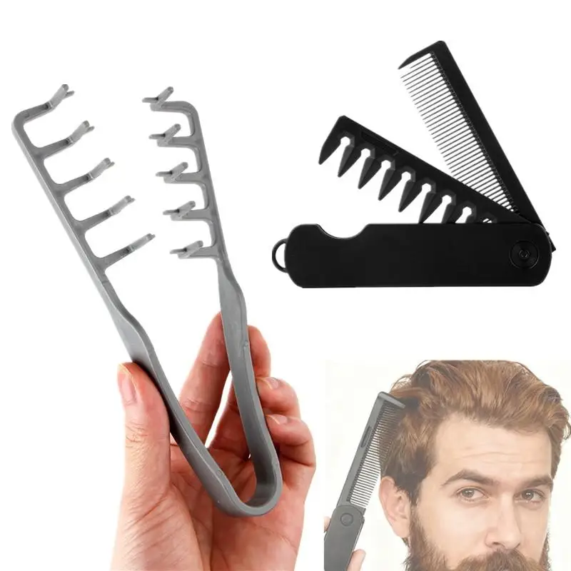 1/2Pcs Volumizing Wide-Tooth Hair Styling Comb Folding Curling Tool Fluffy Texture Ideal All Hair Types Hairstyling Tools