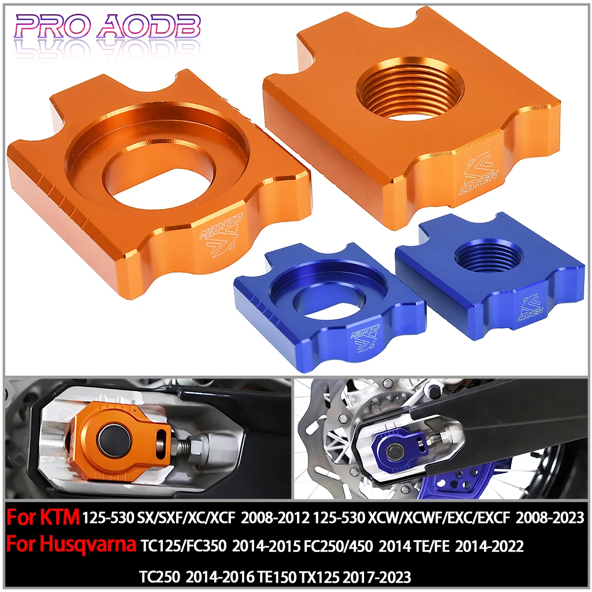 

Motorcycle Chain Adjuster Regulator Sliders Tensioner For Husqvarna TE FE TC TX For KTM XCW XCWF EXC EXCF SX SXF XC XCF2008-2023