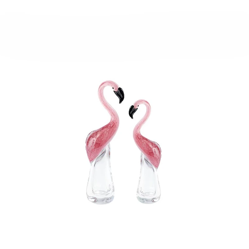 Nordic pink, handmade glass ornaments, model room, living room, study, entrance display