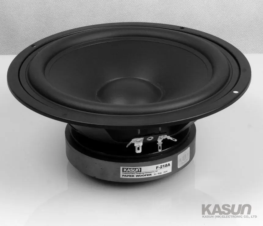 1 Piece KASUN F-218A/MK-830 8\'\' Home Audio DIY HiFi Woofer Speaker Driver Black PP Cone 8ohm/130W Speaker Panel D210mm/D218mm