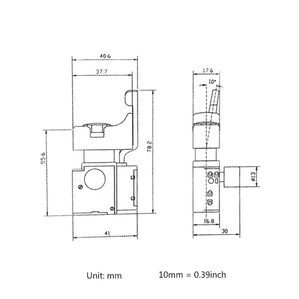 New Practical Trigger Button Switch Replacement Speed Control 1* 6A 250V Accessories Electric Drill FA2-6/1BEK