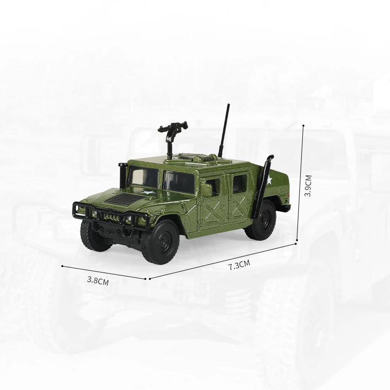 Tactical Military Model World War II Hummer H1 WILLYS GP Military Vehicles Alloy Car Model For Kids Toys Gifts Collection