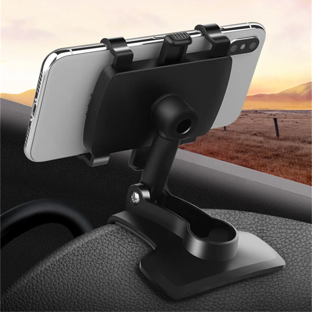 Universal Car Phone Holder Stand Dashboard Car Clip Mount GPS Display Bracket Car Mobile Phone Support For iPhone Samsung Xiaomi image 2