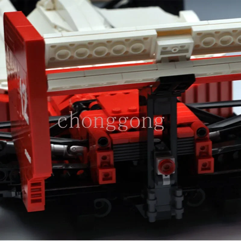 New Technical MOC-0845 MP4-4 Team Stake SuperRace Car Scale 1:8  Buiding Kit Creators Block Bricks Kid Toys Birthday Gifts