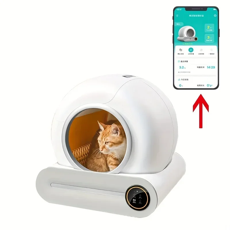 

Multi-Functional Automatic Fully Enclosed Self Clean Cat Toilet Smart Odor Removal Self-Cleaning Cat Littr Box for Multiple Cat