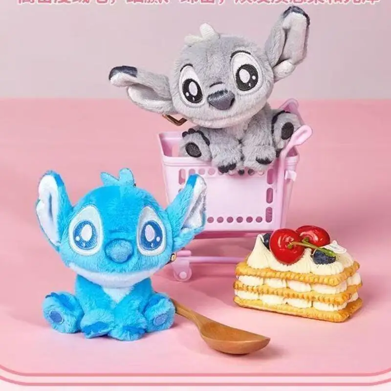 10 cm Disney Color Bubble Series Lilo & Stitch zachte pluche vulling pop sleutelhanger rugzak hangende ornamenten jongen meisje Festival cadeau