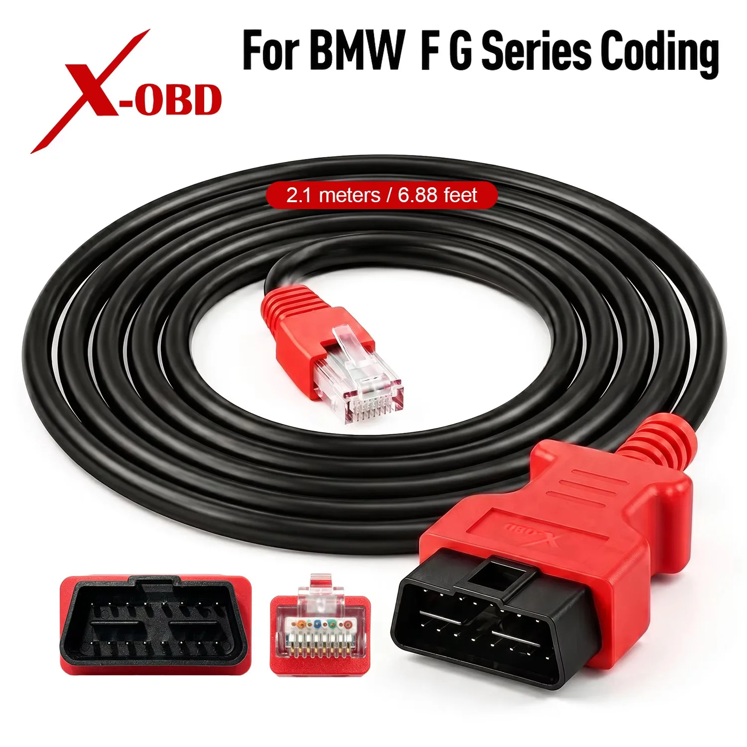 

ENET Cable for BMW F/G Series Coding – 2m Ethernet to OBD2 Diagnostic Interface for E-SYS ISTA Bimmercode Bootmod3 – Heavy Duty