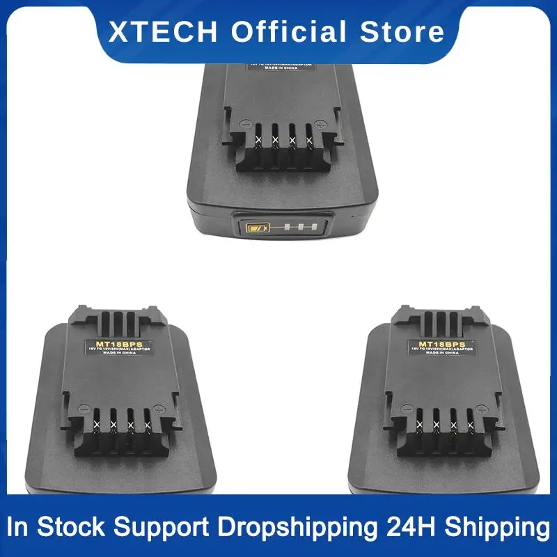 

XTECH 3X Battery Adapter For 18V Lithium Battery Converted To Black & Decker PORTER CABLE Stanley 18V Battery Converter