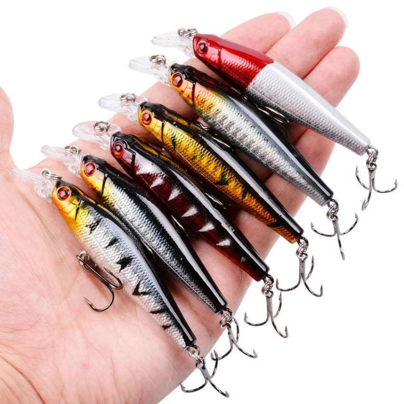 

New Hot 56pcs Classic Minnow Mixed Hard Lures Set Long Cast Ultra Lifelike Freshwater Saltwater Bass Perch Trout Fishing Tackles
