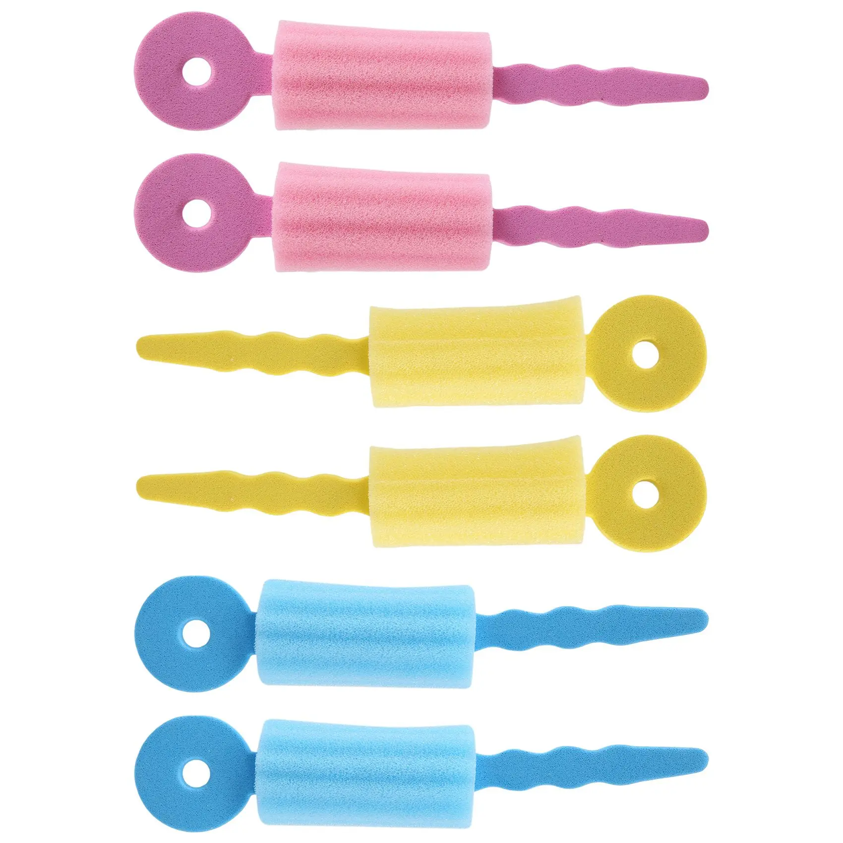 6 PCS Hair Care Foam Rollers Sponge Soft Hair Curler Hair Styling Hair Roll Rollers DIY Tools for Women