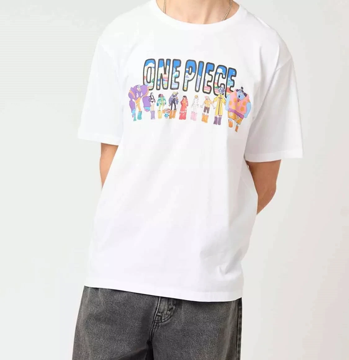 Colección de edición limitada ONE PIECE Egghead Camiseta de algodón de manga corta Blanco Anime Japón Nuevo rentable