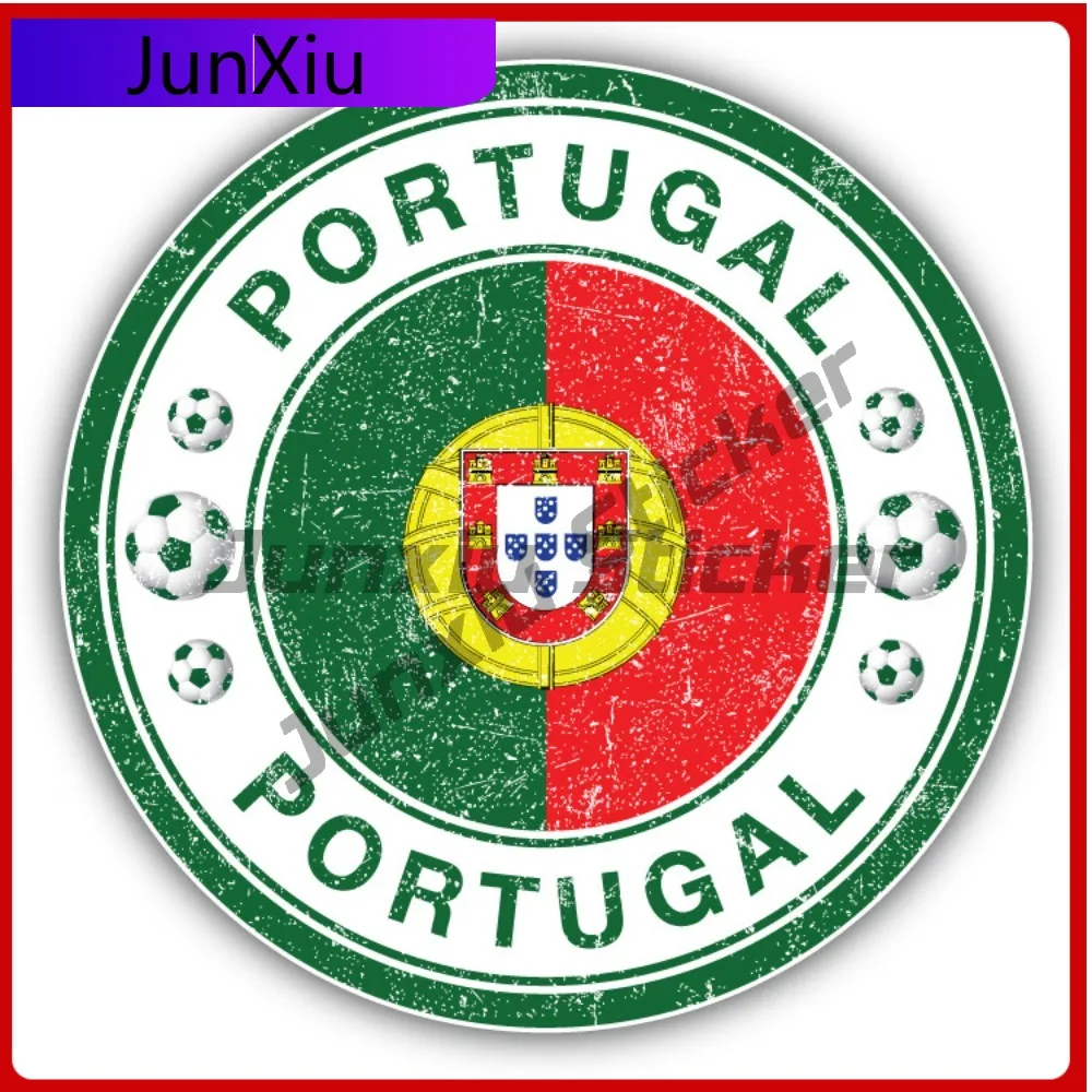 

Portugal World Flag Grunge Soccer Stamp Car Decal Bumper Stickers Anime Style Bumper Use For Car Windo Car Accessories Waterp