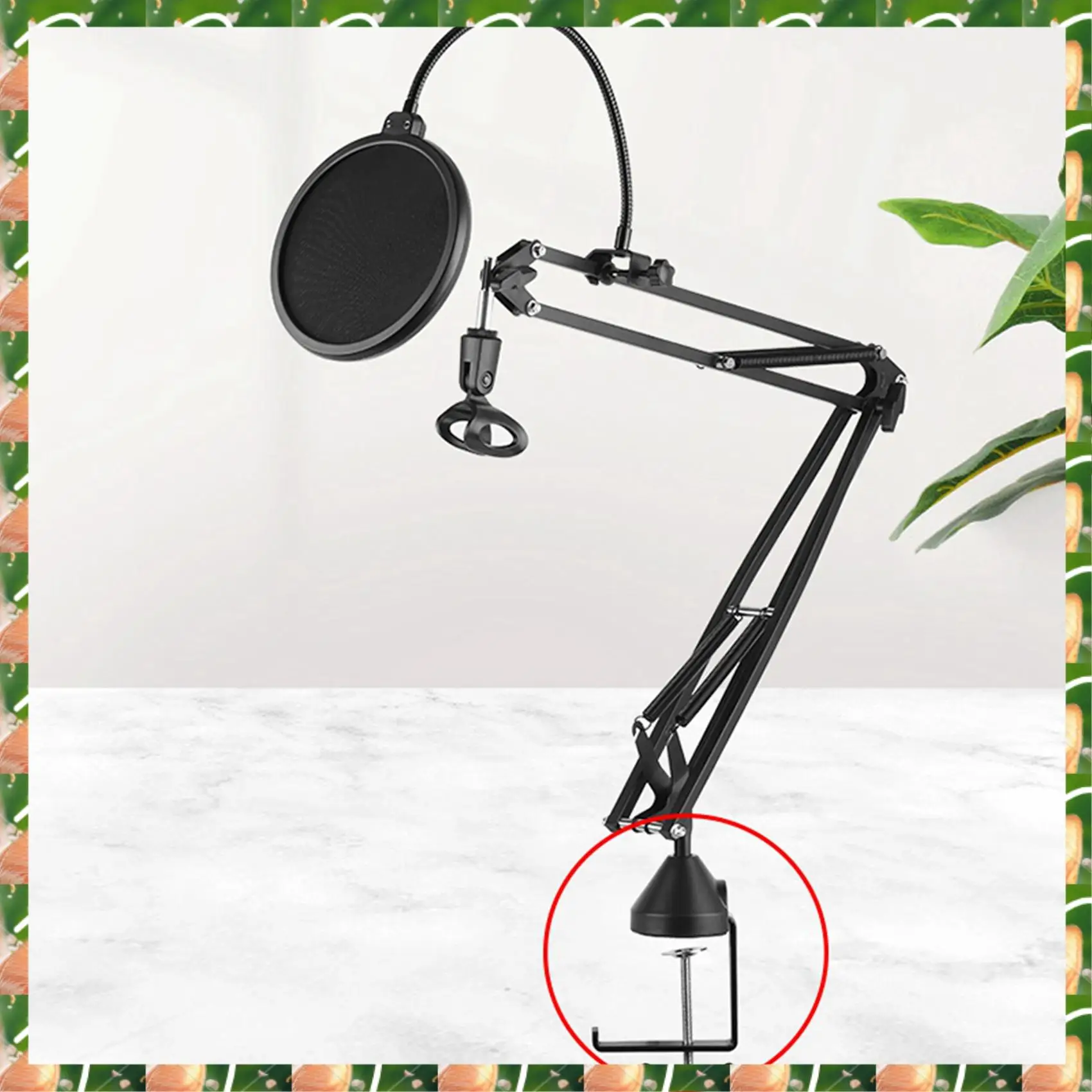 

JAJA 2X металлический настольный монтажный зажим, консольный кронштейн, зажим для микрофона, подвесная стрела, ножничный рычаг, подставка, держатель