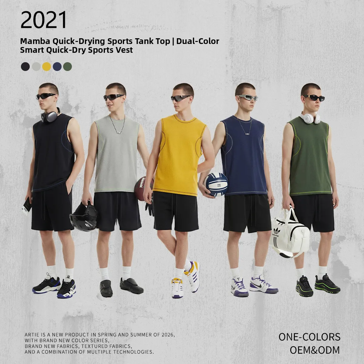 

Mamba Sports Smart Qui Dry Fitn Vest Men's Sweat Absorbent Svel T-irt Breathable Comfortable Ultra Lightweight