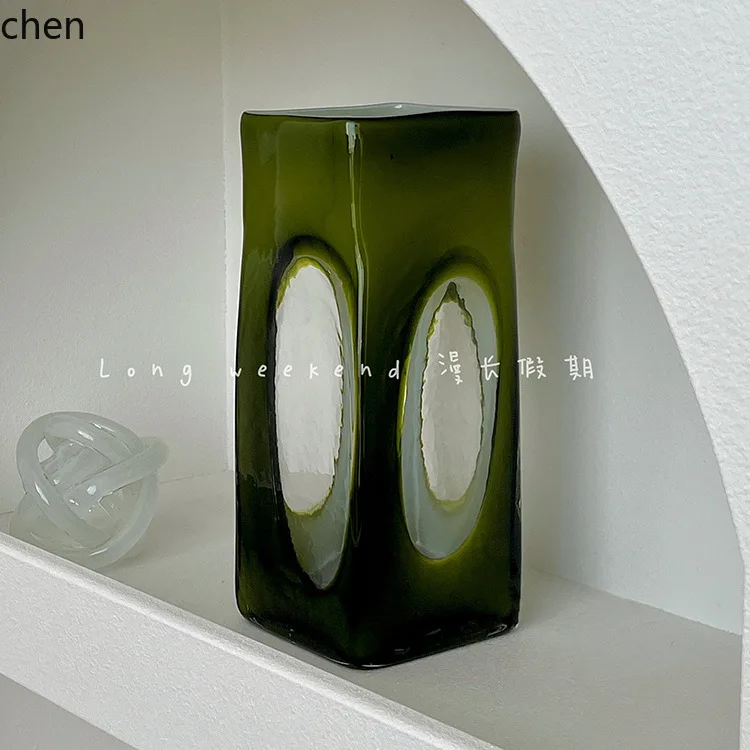 HXL Second-Hand Glass Vase Living Room Decorative Ornament