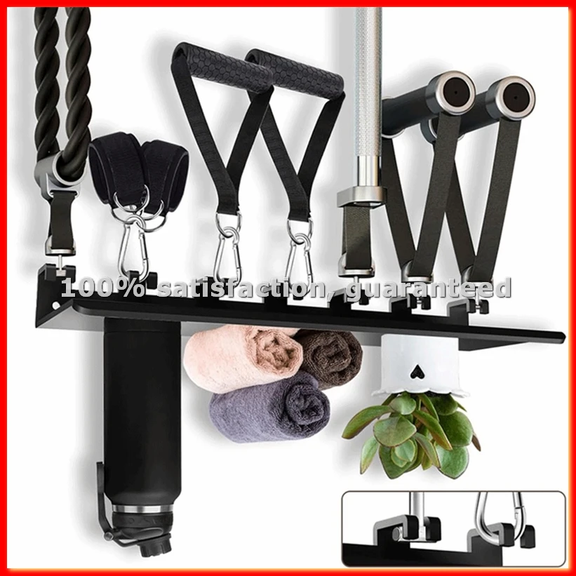 

Плавающая полка, полка для хранения в домашнем спортзале, настенный органайзер для тренажеров, металлическая полка-держатель для тренировок-A31R