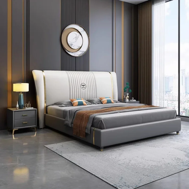 

Кровать размера «queen-size» предлагает стеллажи и каркас для кровати 180x200 см, полная свадебная спальня, комната в общежитии, необходимая двуспальная кровать, полная мебель для спальни