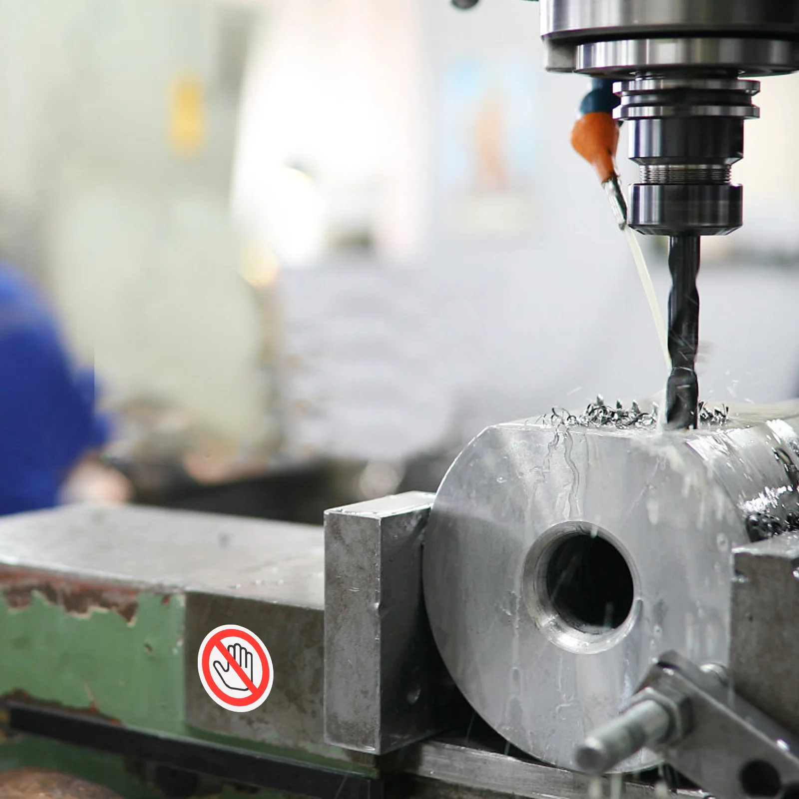 

10pcs Round No Touch Sign Stickers Do Not Touch Warning Labels Self Adhesive Waterproof Safety Signs For Instruments Machinery