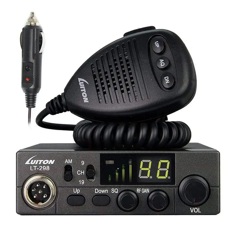 LT-298 Two-way radio CB 27 MHz AM / FM (citizens band) 12/24v transceiver Multi-band with ASQ and channel change microphone