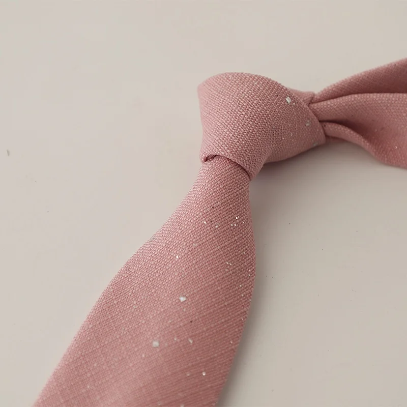 Luxury Gift Gentleman Business 8CM Handheld Solid Color Highlights Casual For Men Wedding High Quality