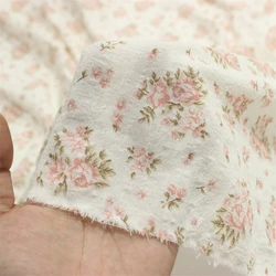 140x50cm Thin Cotton Blended Fabric, Making Soft and Breathable Small Floral Children's Clothing Cloth