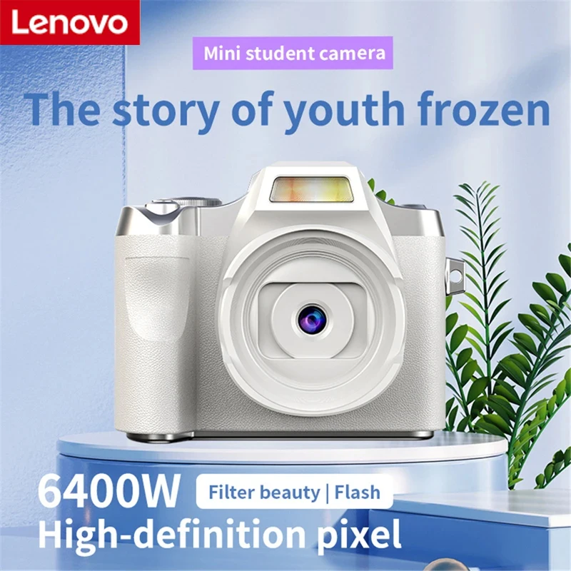 

Цифровая HD-камера Lenovo LK-011: портативная видеокамера 4K для видеоблогинга с разрешением 48 МП, автофокусом и функцией стабилизации изображения