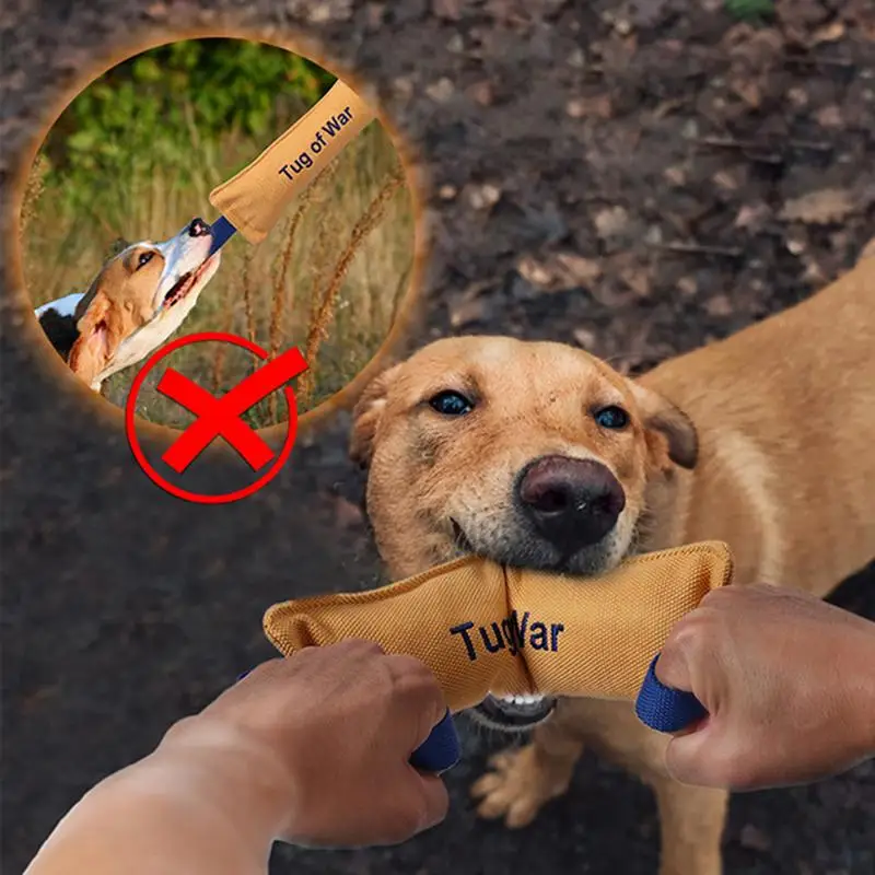 Dog Bite Pillow Bite Tug Toy With 2 Strong Handle For Dog Tough Dog Tug For Medium To Large Dogs For Tug Of War Fetch Puppy