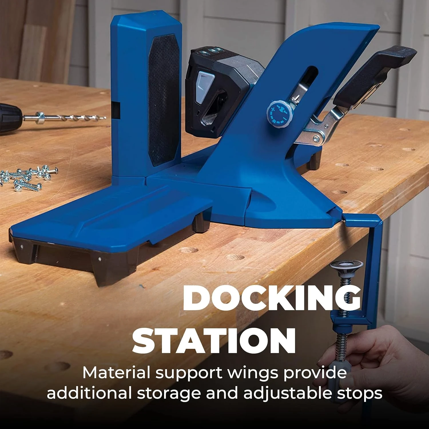 Tool KPHJ720PRO Pocket-Hole Jig 720PRO - Easy Clamping & Adjusting - Includes Durable Pocket-Hole Screws - For Materia