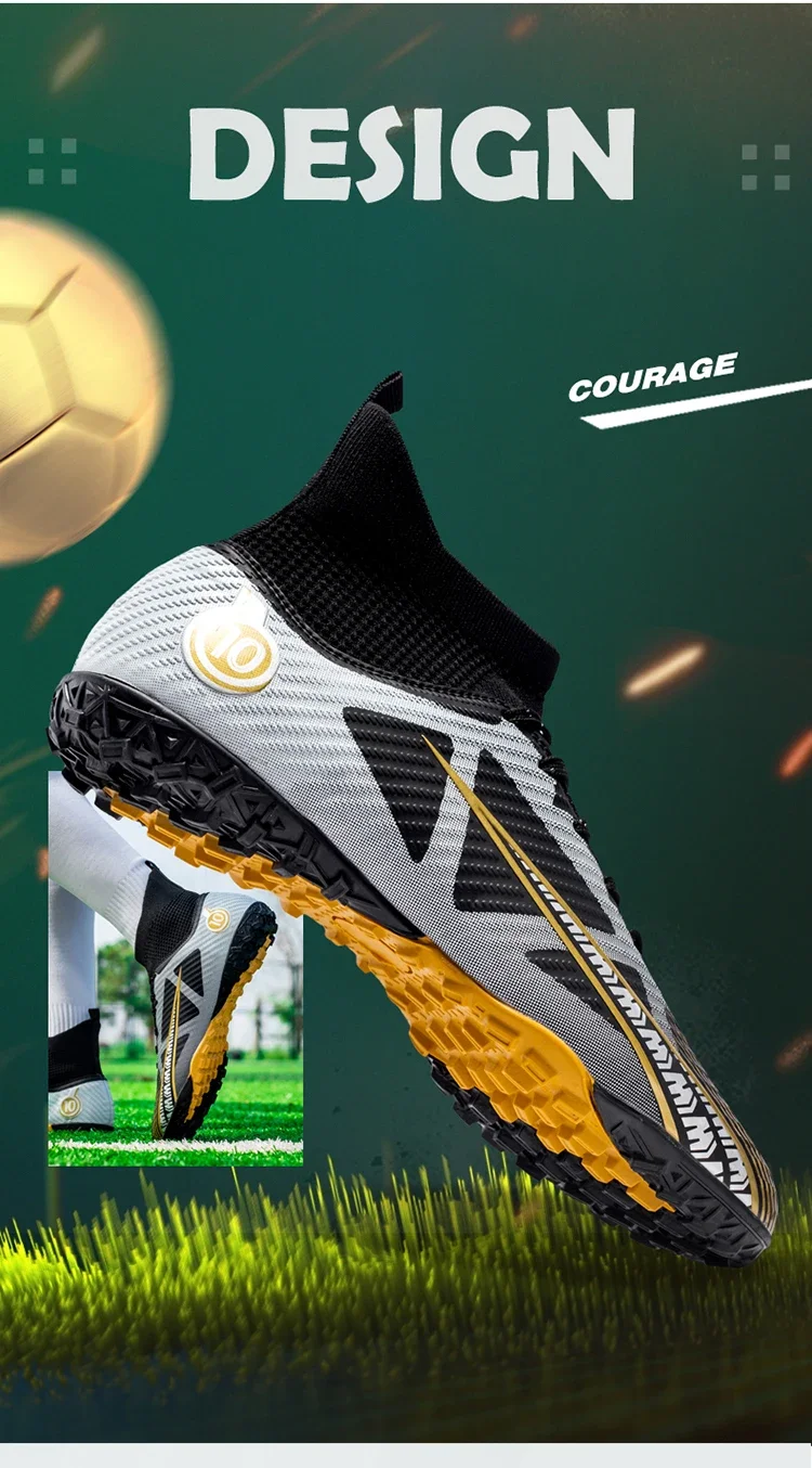 Herren Fußballschuhe Professionelle Original Widerstandsfähige Männer-Trainingsschuhe Atmungsaktive Hochwertige Fußballstiefel Rutschfeste Fußballschuhe – Detail 8