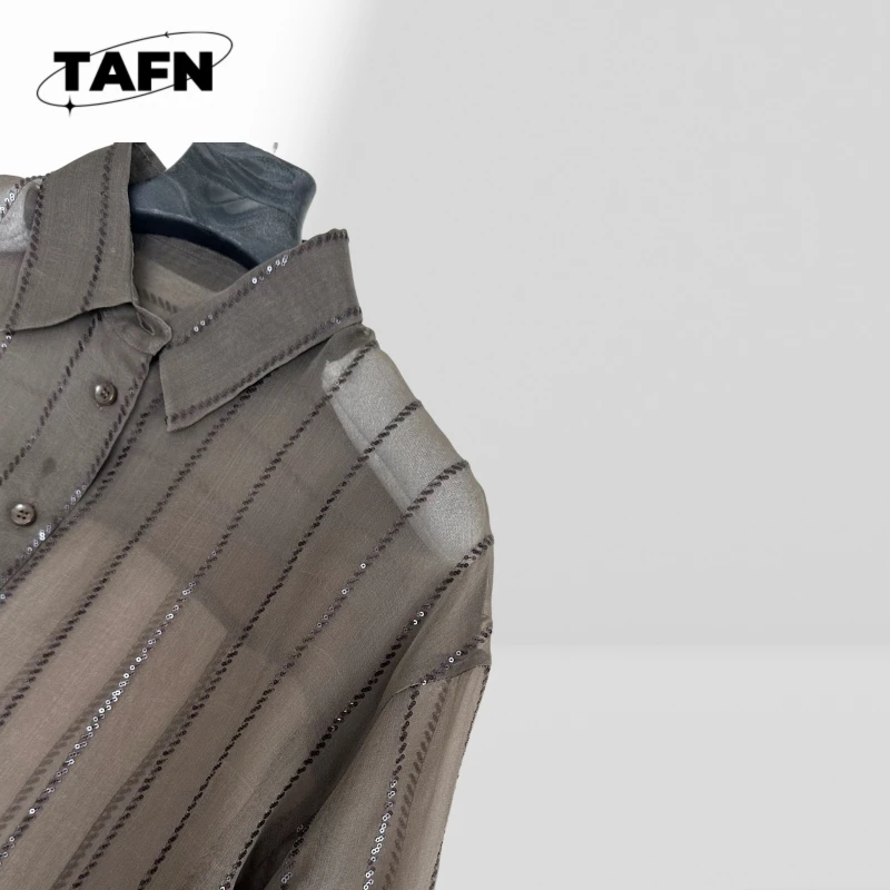 レディース ボタンダウンシャツ カラーブロック カジュアルブラウス レディース リネンシャツ チュニックスタイル カジュアル ルーズブラウス AH1517