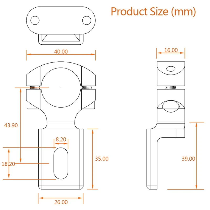 2X Universal Handlebar 22 25Mm 7/8 Inch Motorcycle Headlight Bracket Spotlight Tube Clamp For Cafe Racer Chopper,TG81