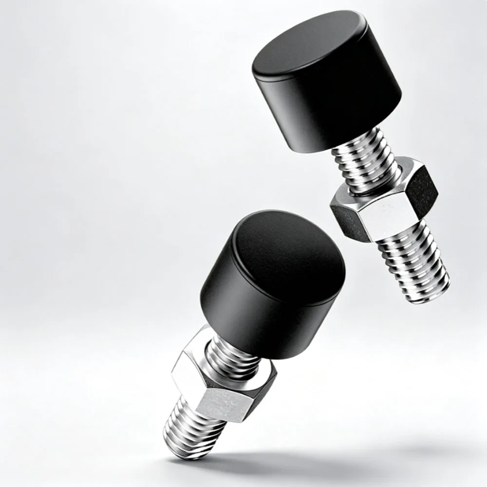 Rubber Coated Urethane Stop Bolt Low Elasticity Anti‑Collision Buffer Shock Absorption Limit Screw for Mechanical Equipment