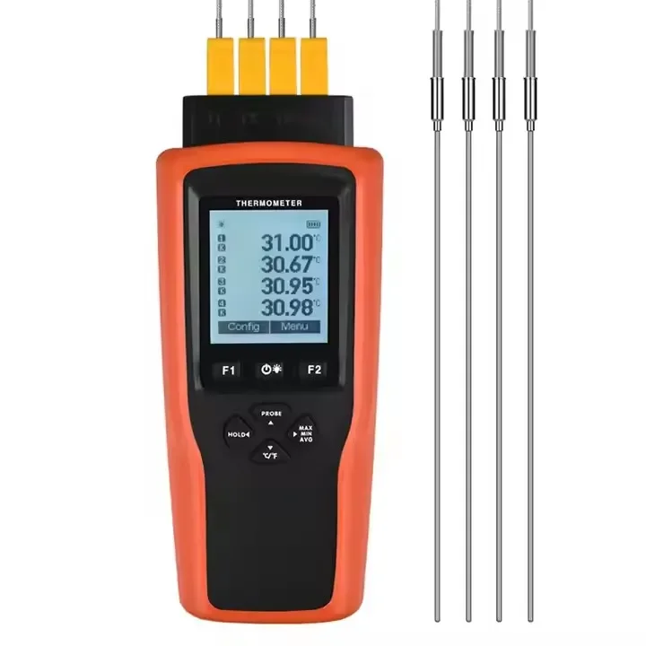 Yet-640 4 Channels Testing Port Thermocouple Thermometer High Accuracy Temperature Tester