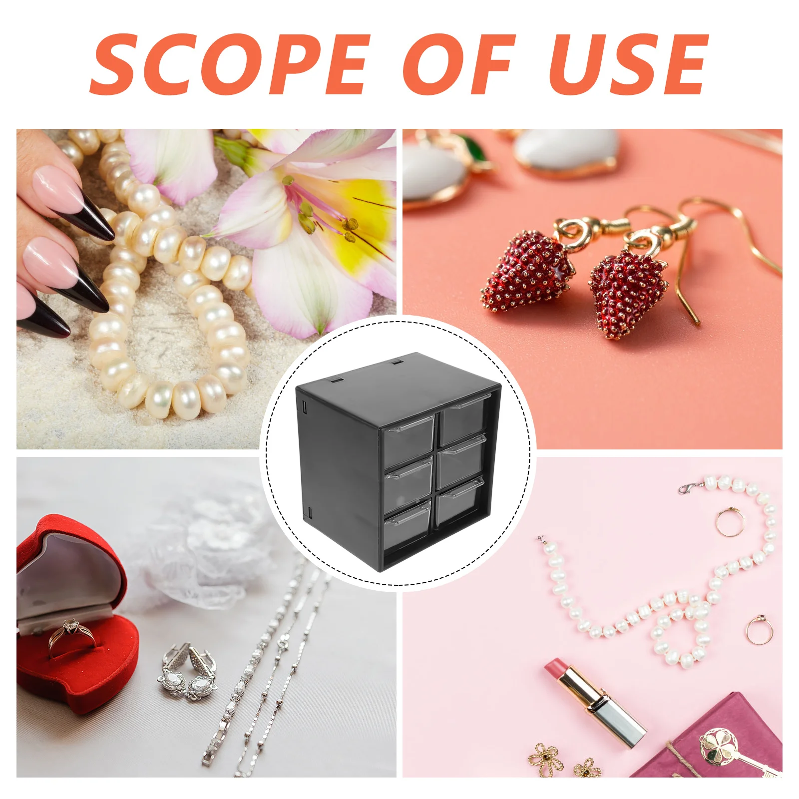 

Desk Organizer With Drawers Desktop Storage Box For Makeup Stationery Jewelry Drawer Style Office Holder Vanity Tabletop