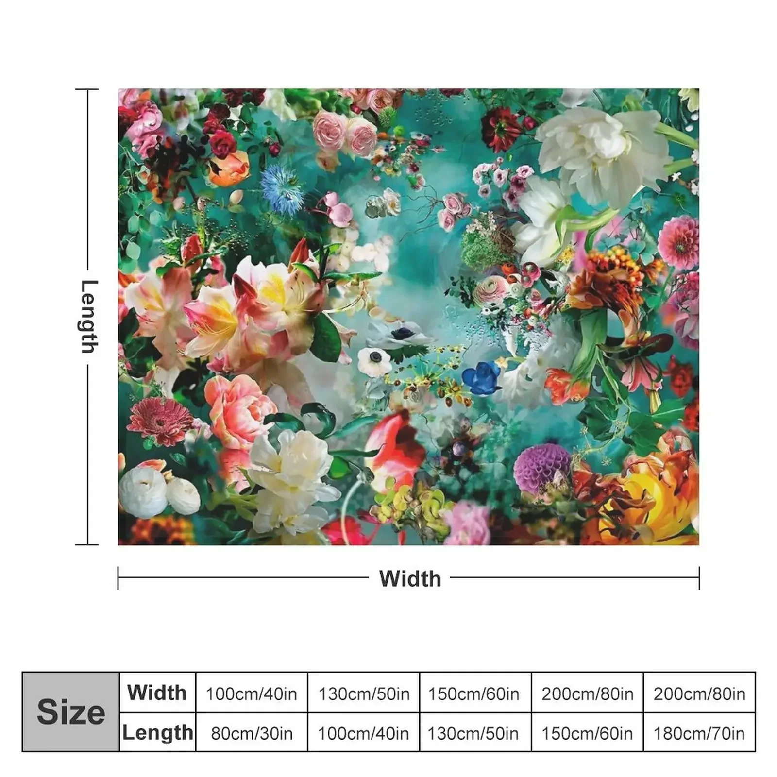 Magic Flower Garden Throw Blanket Bed covers Luxury Thicken Blankets