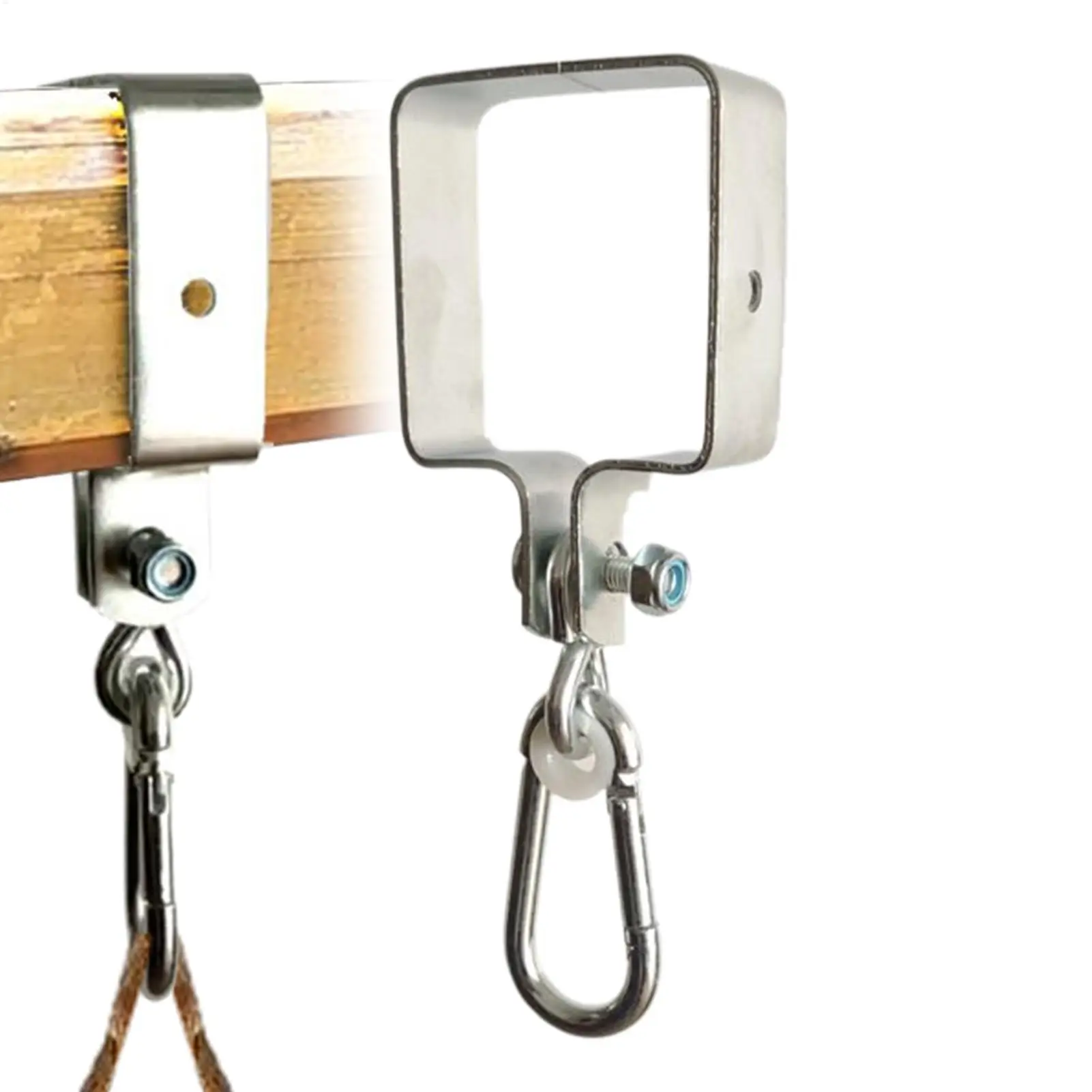 Swing Hook Swing Hanger Alloy Swing Buckle Suspension Clamp Silent Hanger for Ceiling Chair Hammock Tree Playground Pergola