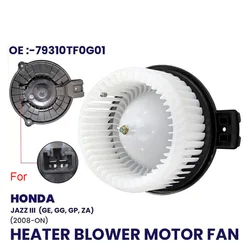 Ventilador do motor do ventilador do motor para Honda, JAZZ MK3 III GE GG GP ZA, 1,2 1, 3 08-23 OEM