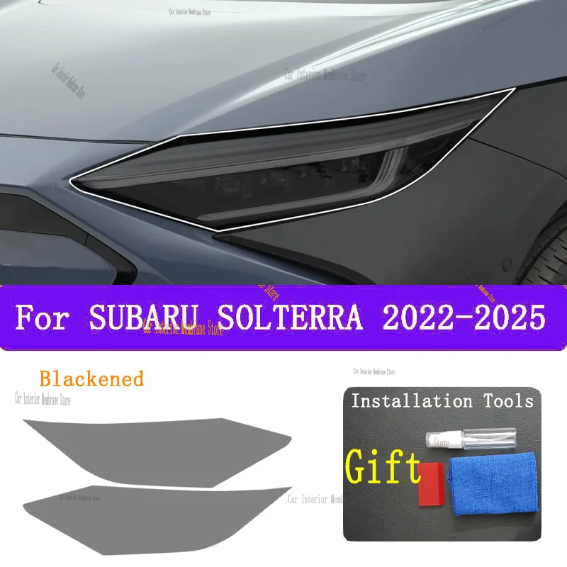 

For SUBARU SOLTERRA (2022-2025) TPU smoked black light film modification accessories, car light protection film