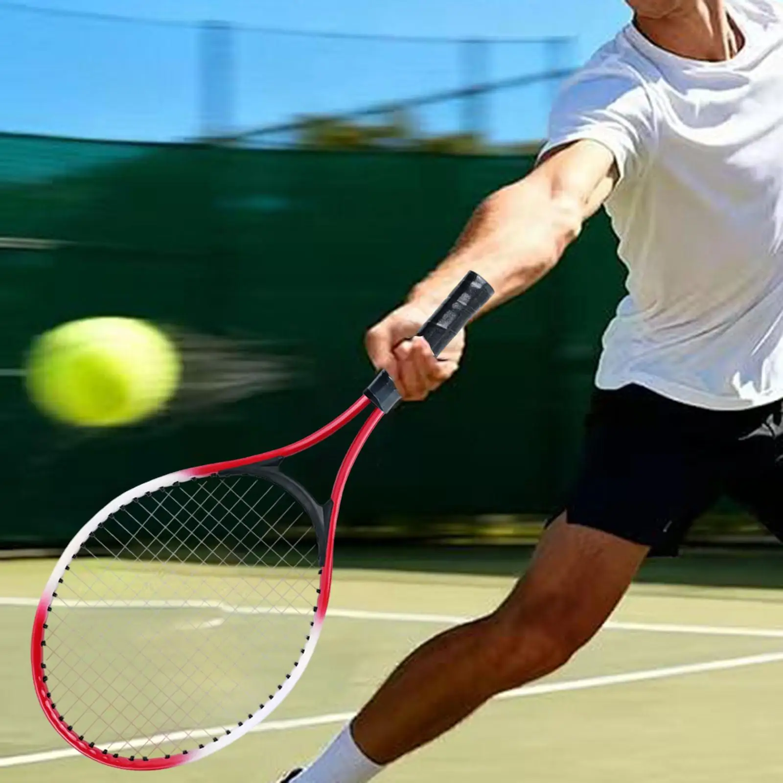 

Tennis Racket Equipment Lightweight Sturdy Training for Adults Indoor Outdoor Sports Practice for Men Women Beginners Gift