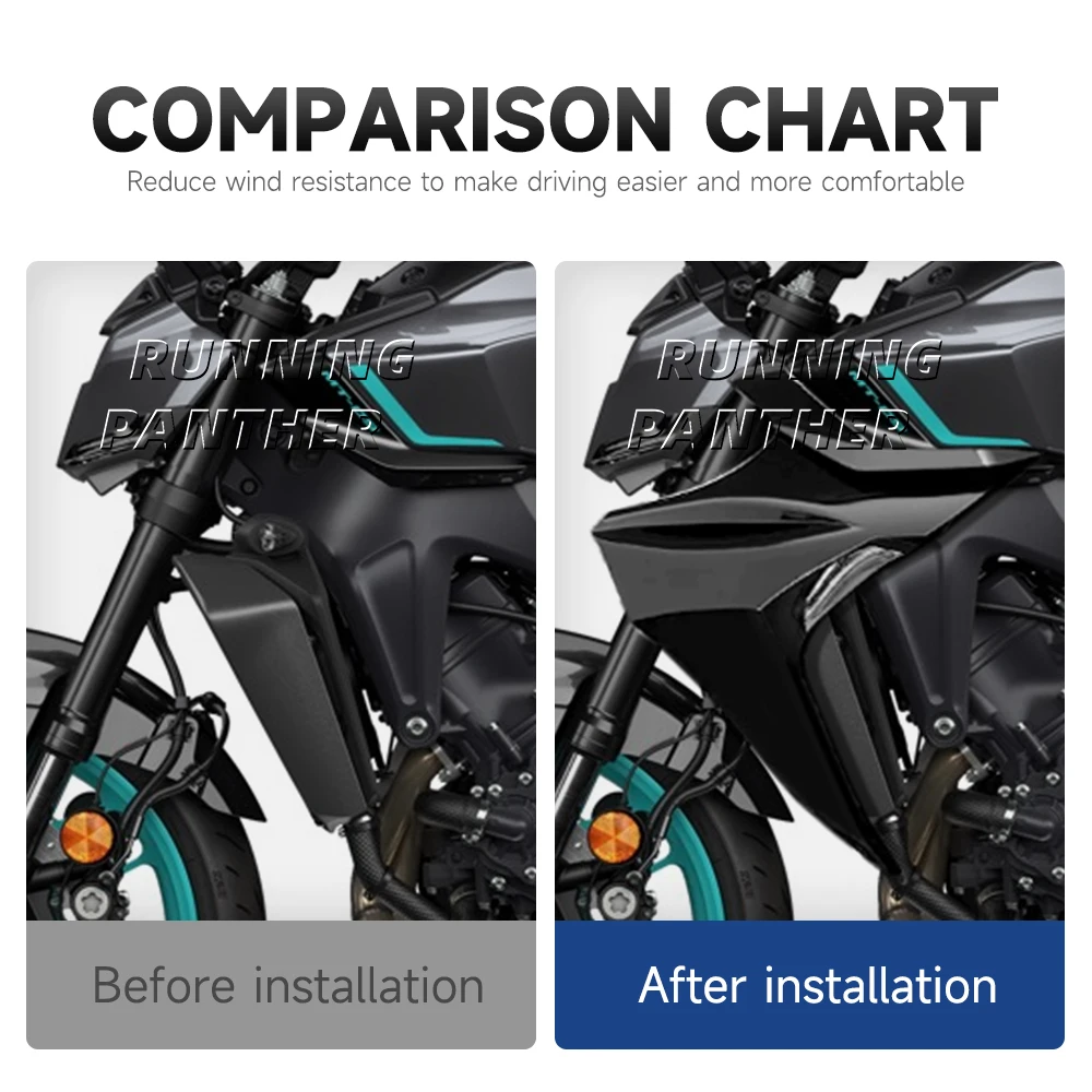 Fairing radiator side panel side panel enhance security New Motorcycle Accessories For YAMAHA  MT-09/ MT-09 SP 2024- 2025 mt-09