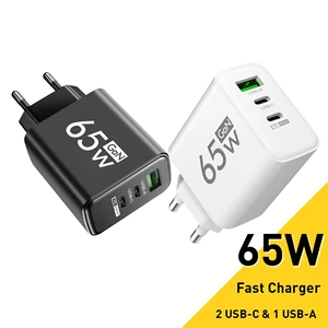 GaN USB Type C Charger 65W Fast Charging Phone Charger PD Quick Charge3.0 Adapter For iPhone 14 Xiaomi 13 Samsung Huawei Oneplus