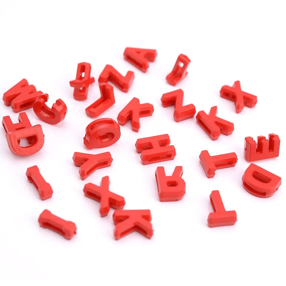100 Stück 12 mm mehrfarbige zufällige Buchstabenperlen, Acryl-Alphabet-Perlen für Schmuckherstellung, DIY-Armband, Halskette, Schlüsselanhänger, Zubehör – Detail 10