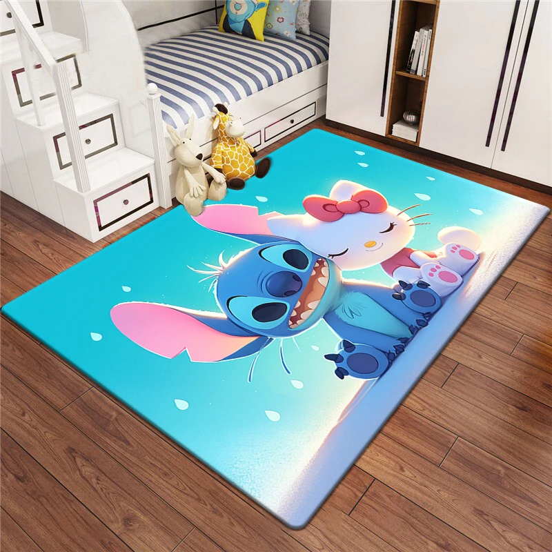 Star Stitch Cartoon HD Printing Carpet.Living Room,Bedroom,Decoration,Picnic,Camp,Kitchen,Crawling Mat.bathroom Door Rug