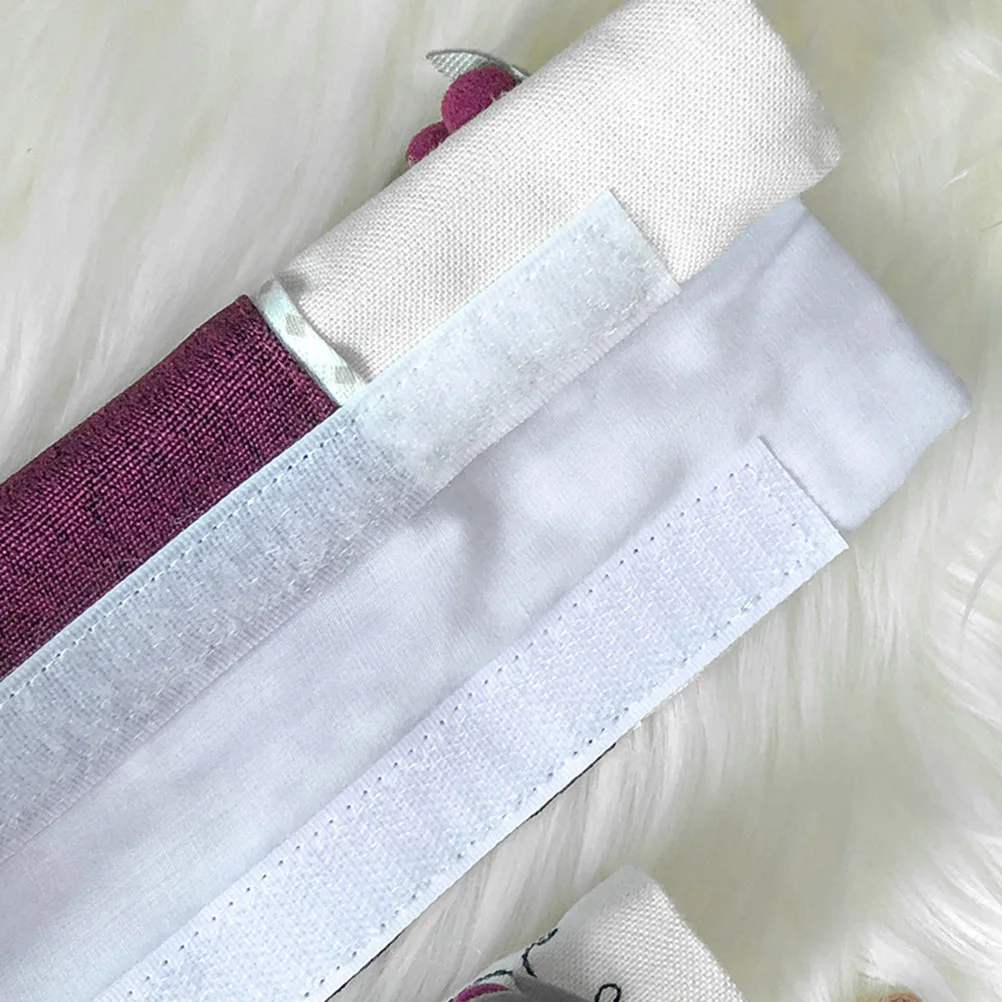 2Pcs Refrigerator Handle Covers Floral Printed Cotton Protector Kitchen Appliance Anti-Stain Adjustable Door Cloth Protector