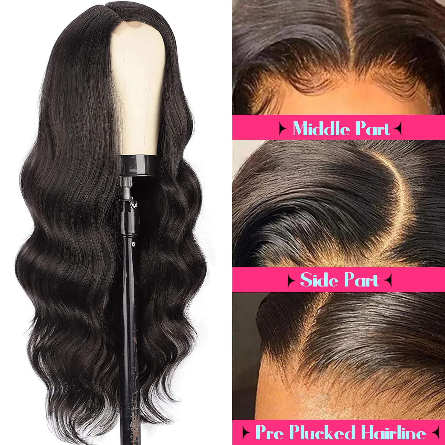 

UPin 30 Inch Body Wave 13x6 Hd Lace Frontal Wigs Human Hair for Black Women 180 Denisity BeautifuI Nature Hair Wig Pre Plucked