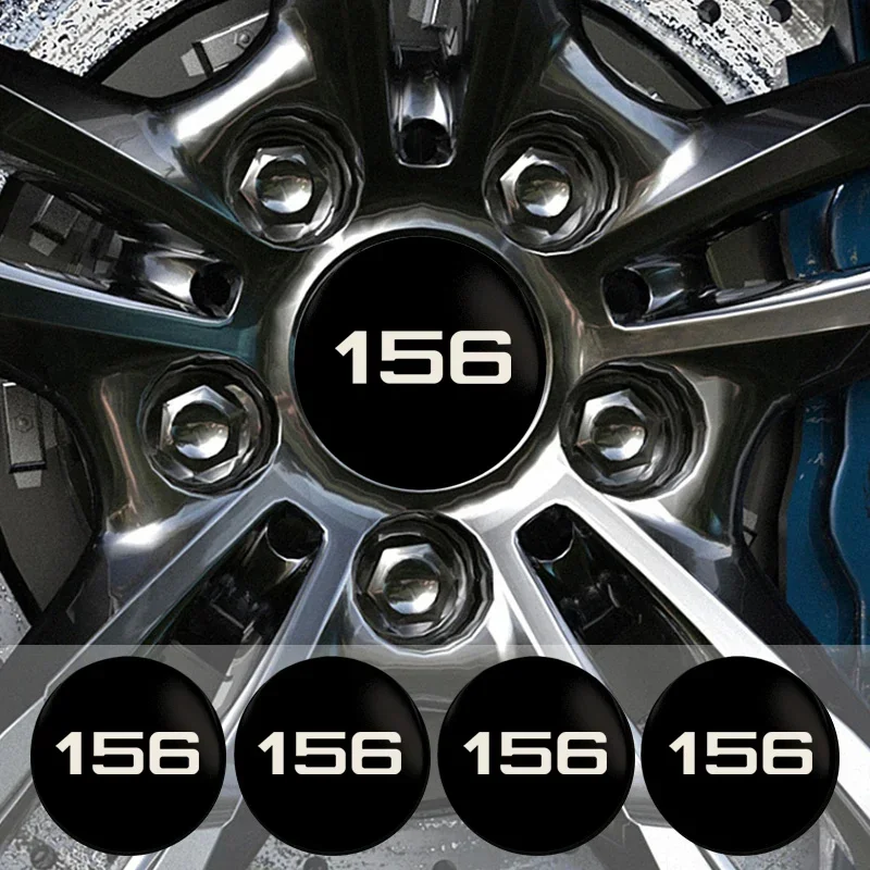 56/60/65mm Alloy Car Wheel Center Emblem Hub Caps Stickers for 156 Stelvio Giulia Giulietta 159 147 Mito Disco Brera Accessories