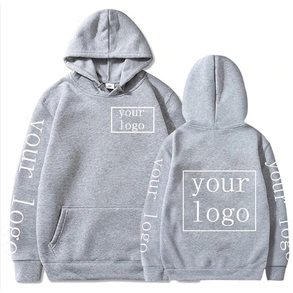 Mode Nieuw Uw Eigen Ontwerp Merk Logo/Foto Gepersonaliseerde Aangepaste Mannen Vrouwen Tekst Diy Hoodies Sweatshirt Casual Hoody Kleding