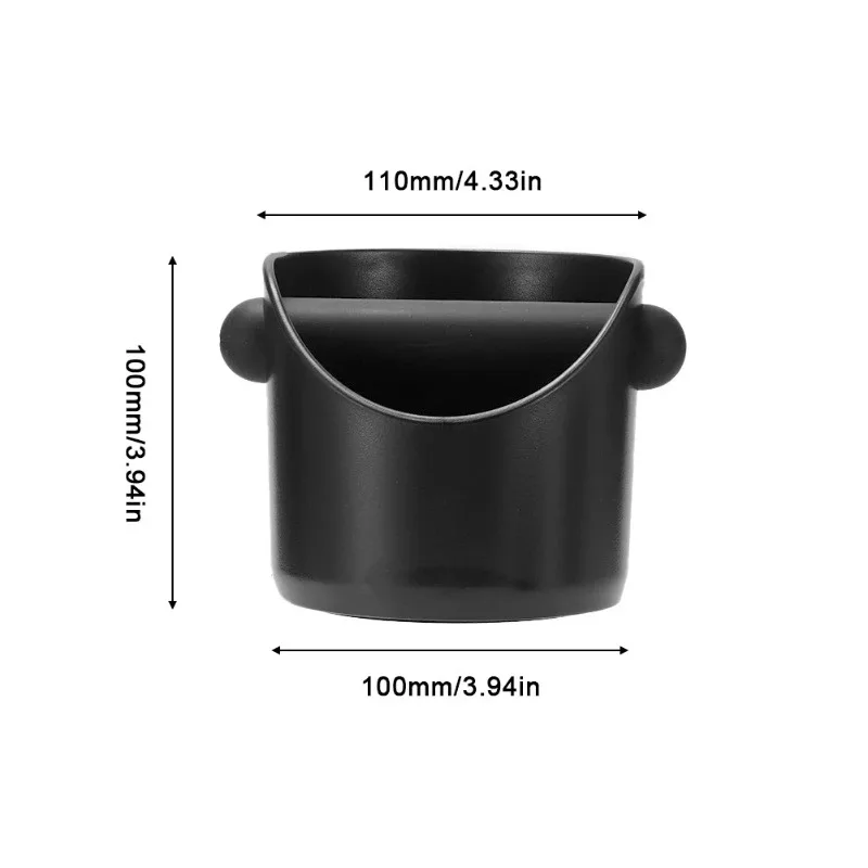 1pcs Coffee Powder Slag Barrel ABS Plastic Barrel Round Mini Slag Tank Semi-automatic Coffee Machine Special Slag Box