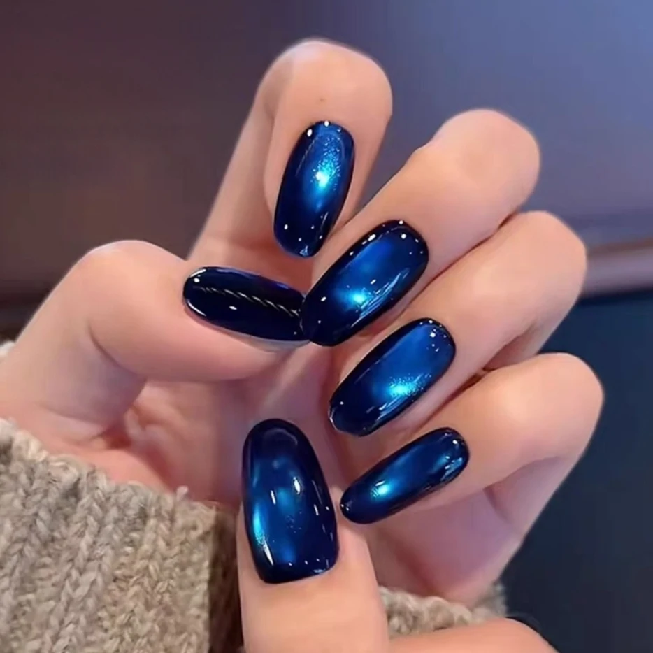 MIANEL 10ML 2026 Neuer Exklusiver Klein-Blau Glasperlen Katzenaugen-Gel-Nagellack Hautaufhellend Für LED-Lampe Herbstblaue Nägel